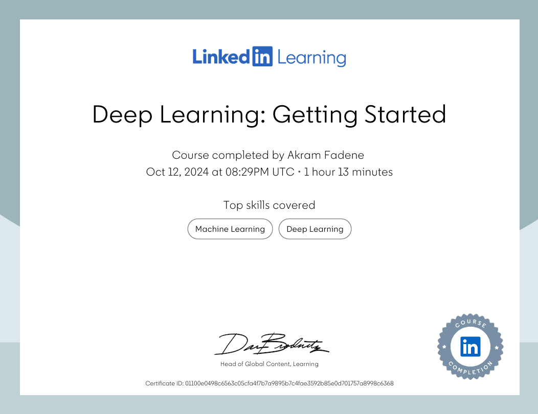 Deep Learning Getting Started